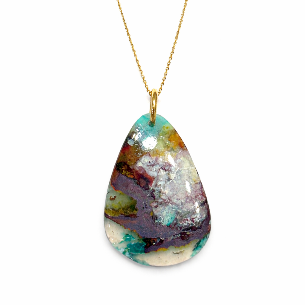 Aquadite Pear Pendant