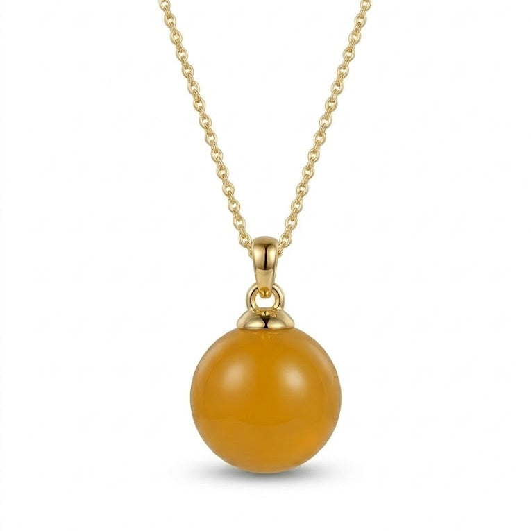 Orange Conch Pearl Pendant