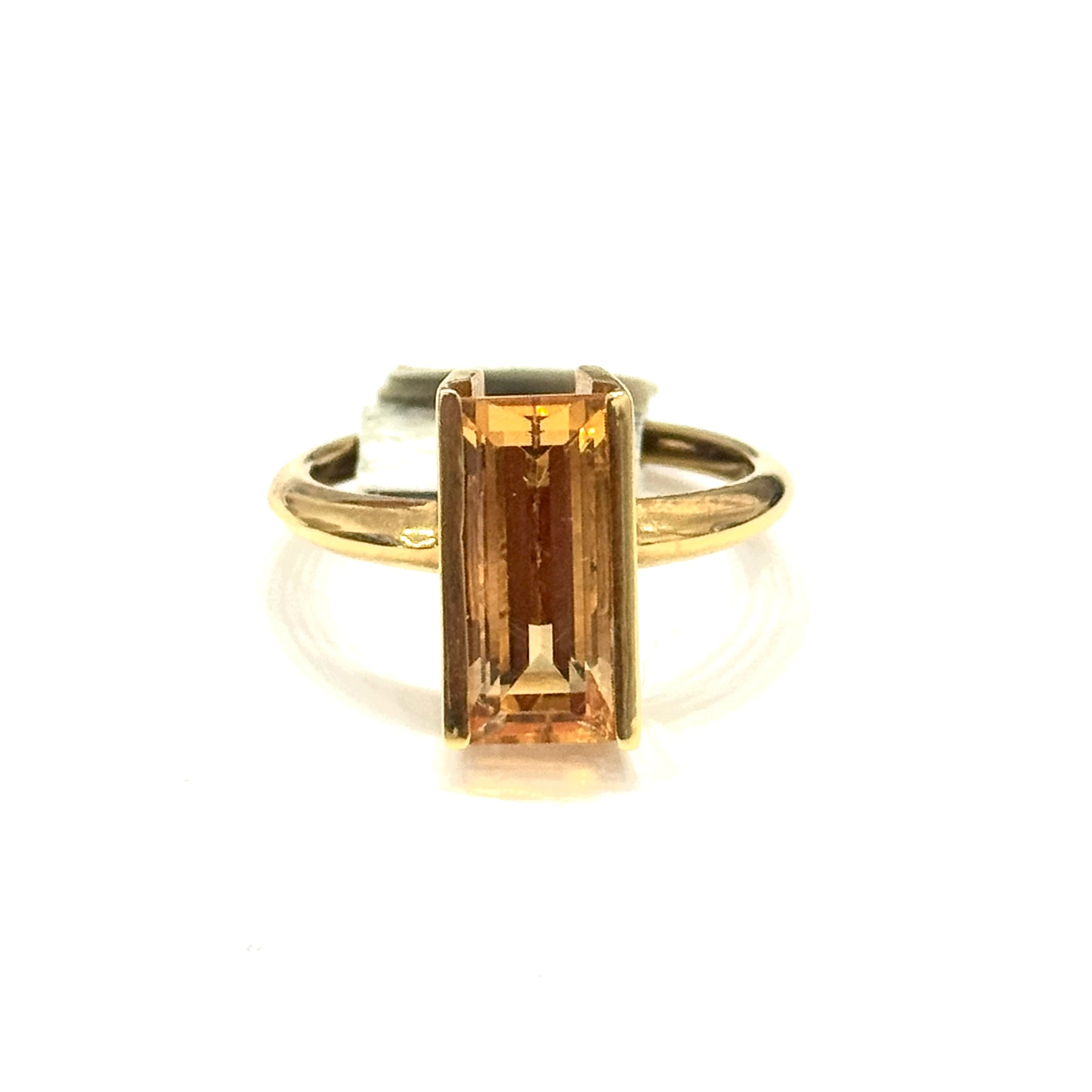 Yellow Topaz Ring