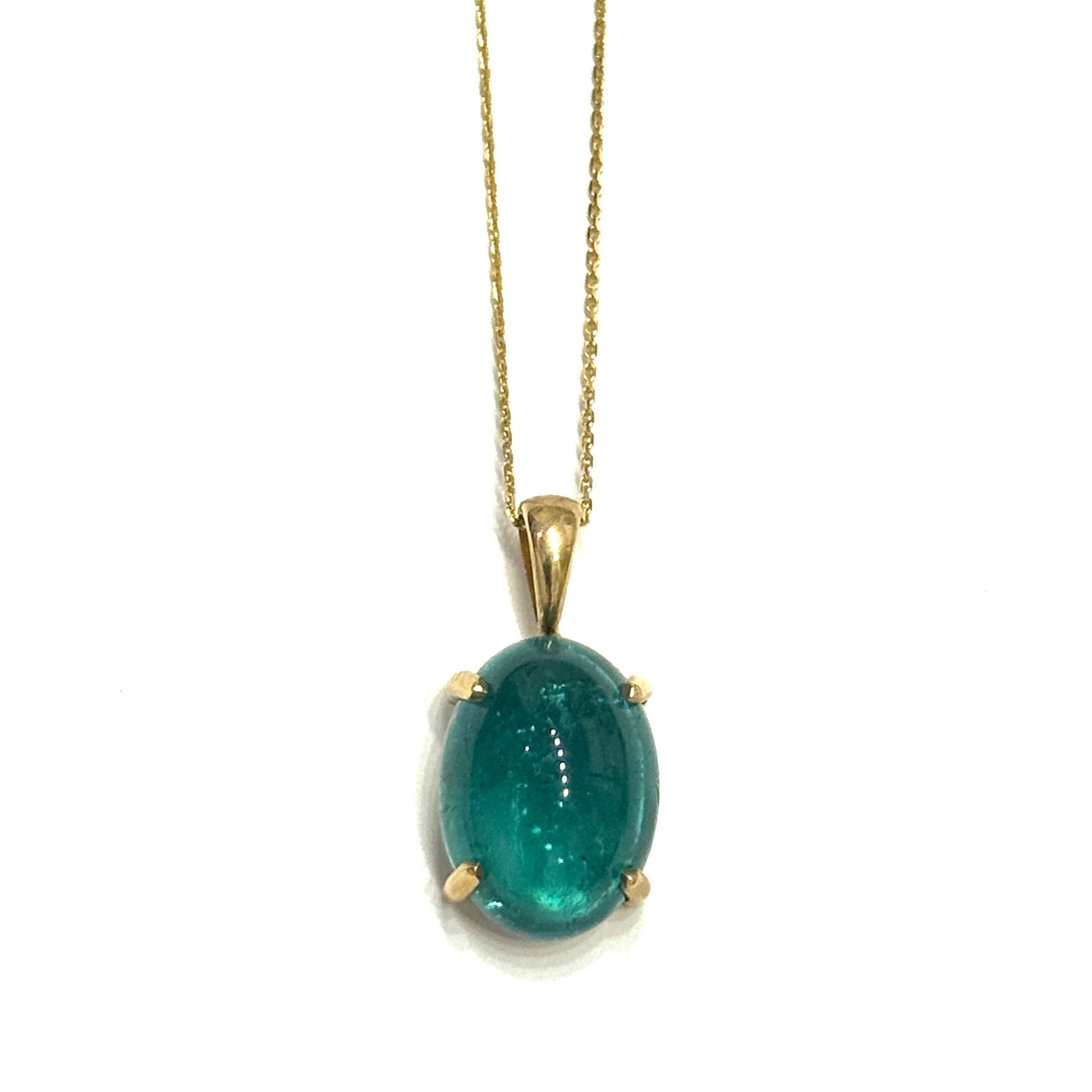 Indicolite Tourmaline Pendant