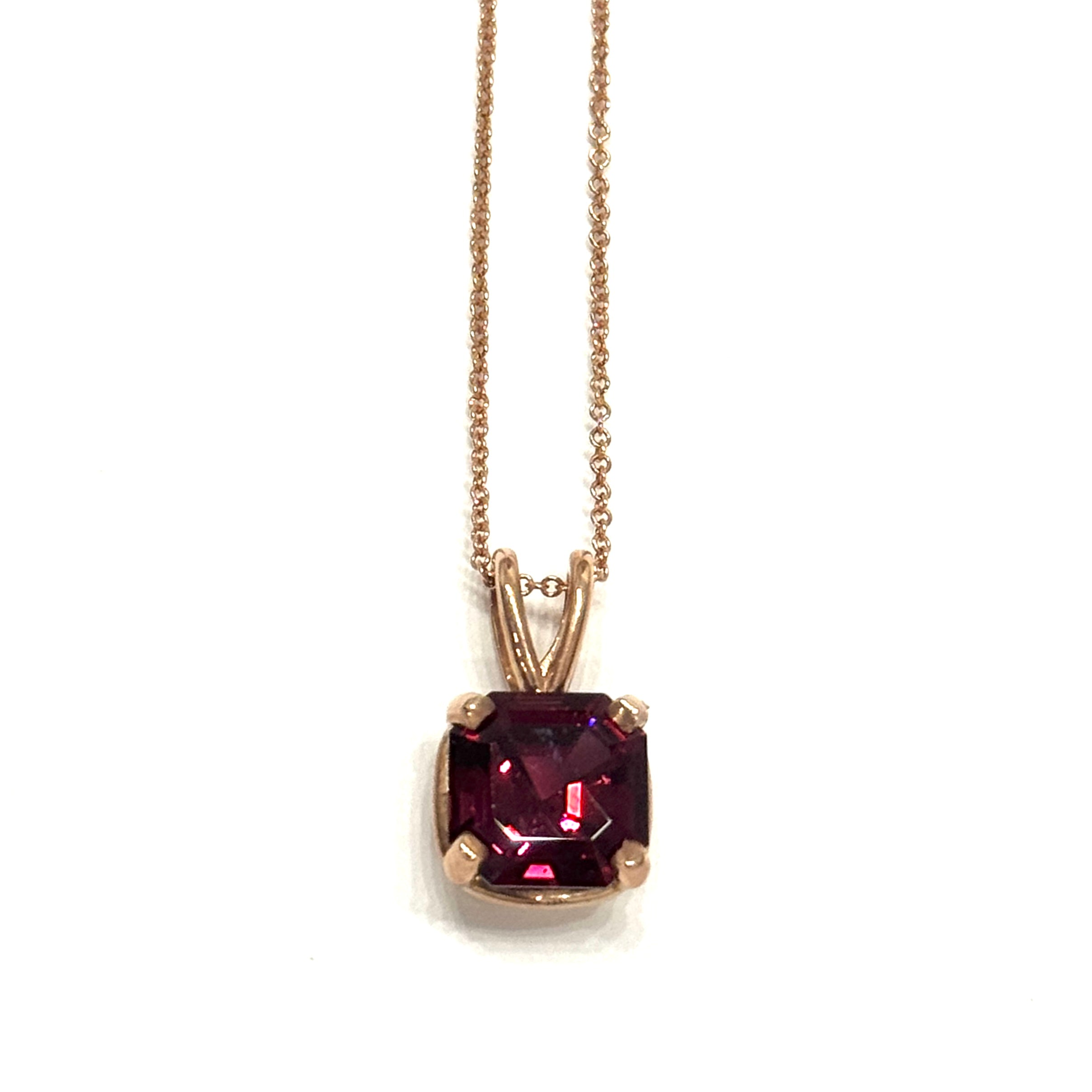 Rhodolite Garnet Pendant
