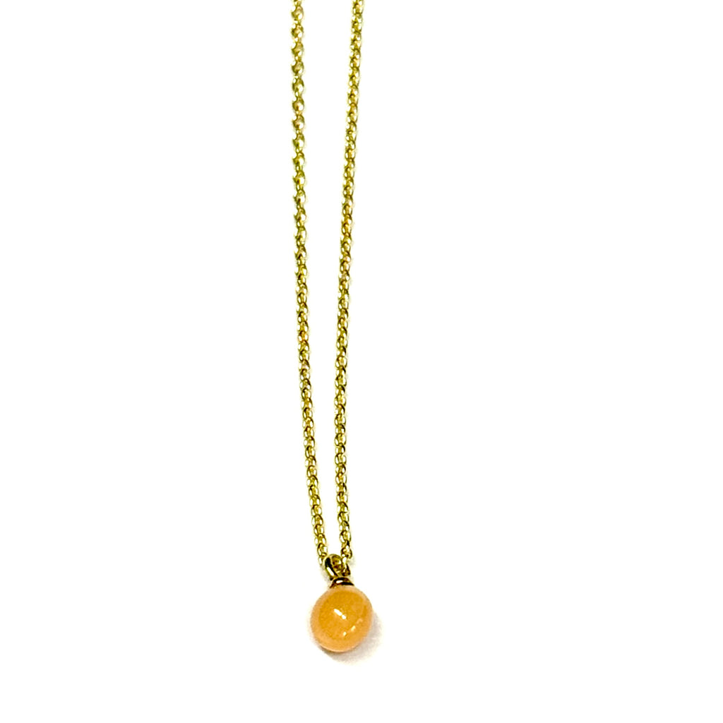 Orange Conch Pearl Pendant