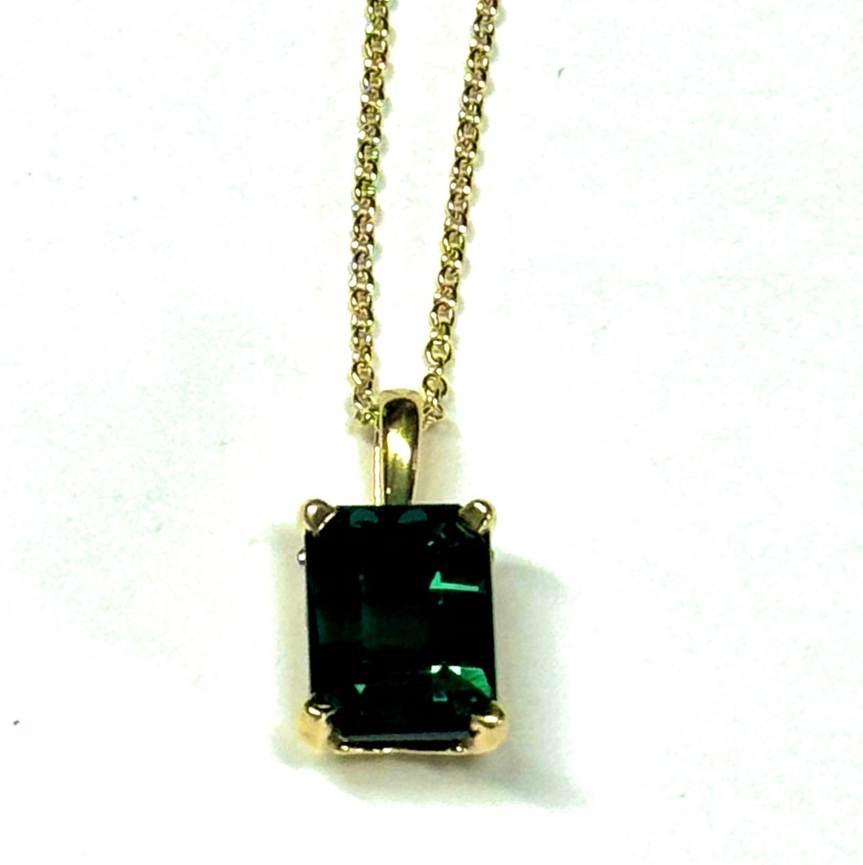 Green Tourmaline Pendant