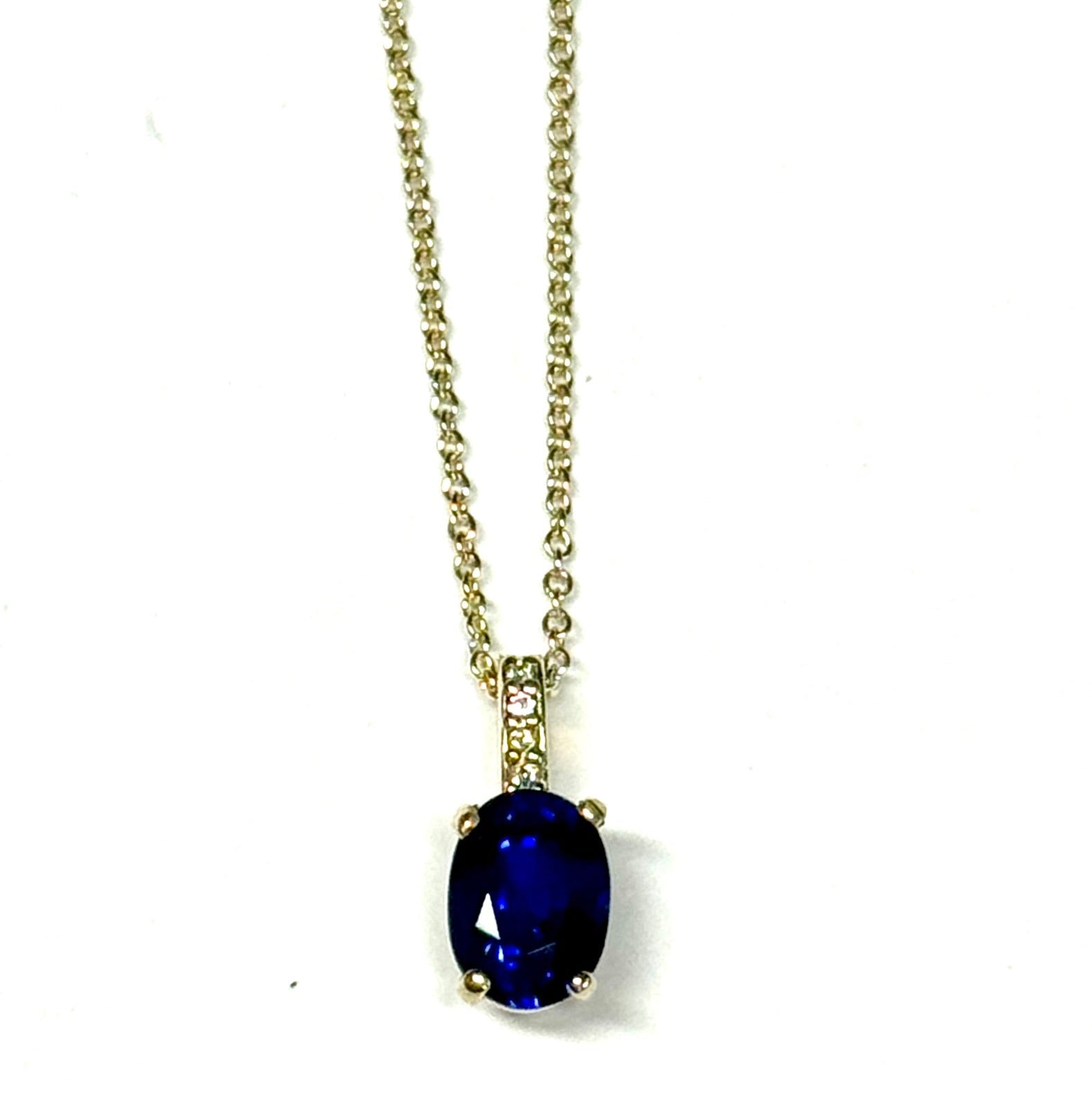 Sapphire and Diamond Pendant
