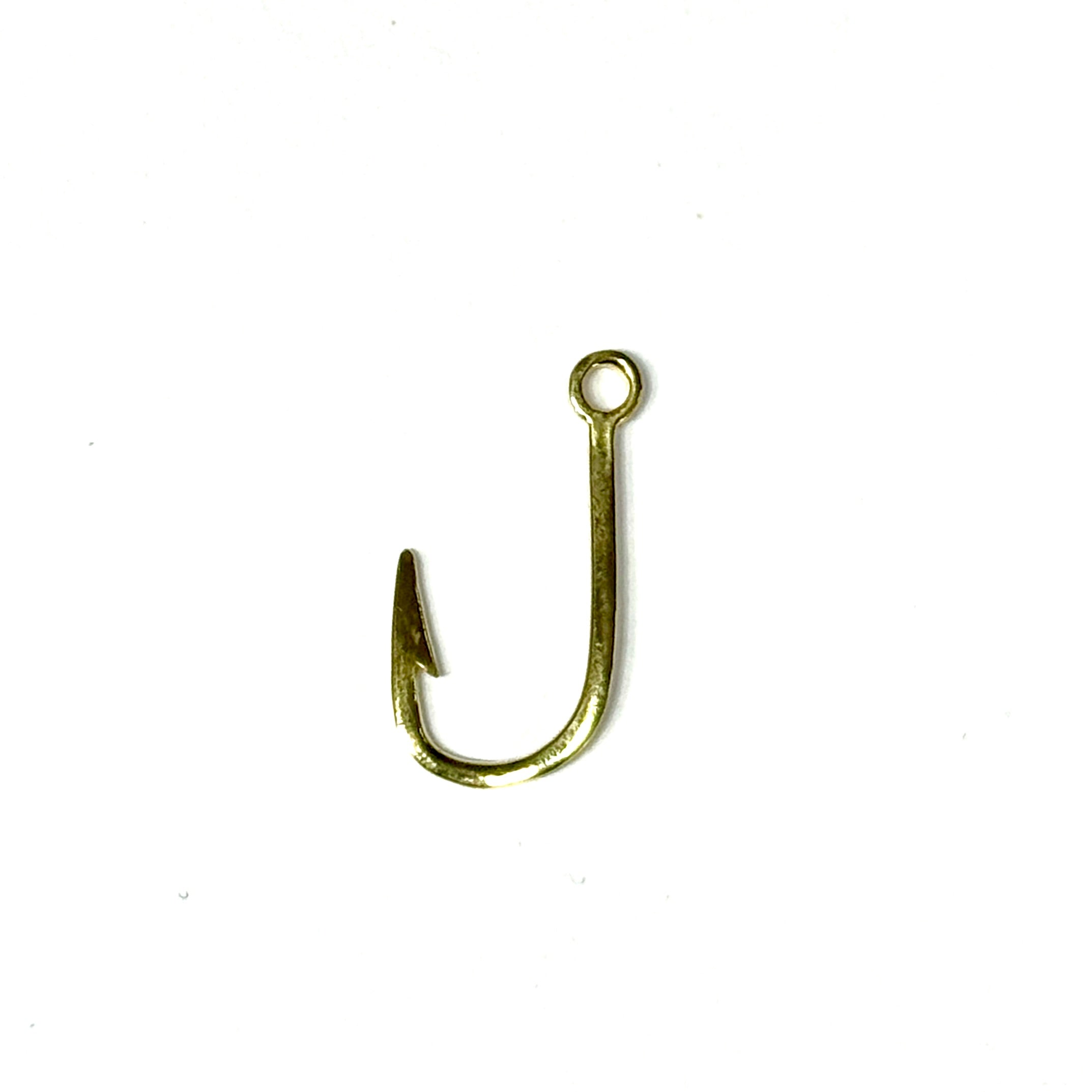 18KY Fish Hook Charm