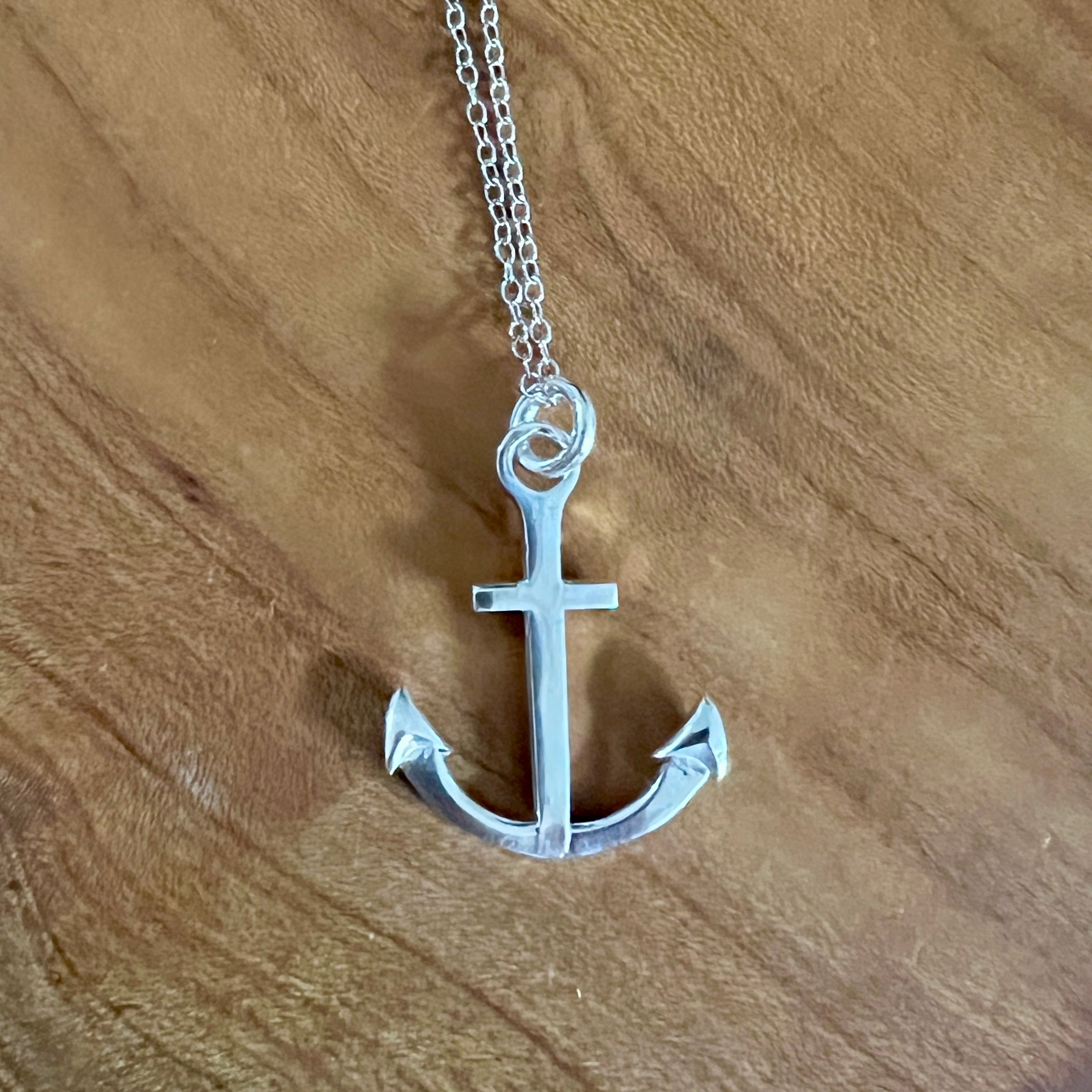 Sterling Silver Anchor Pendant