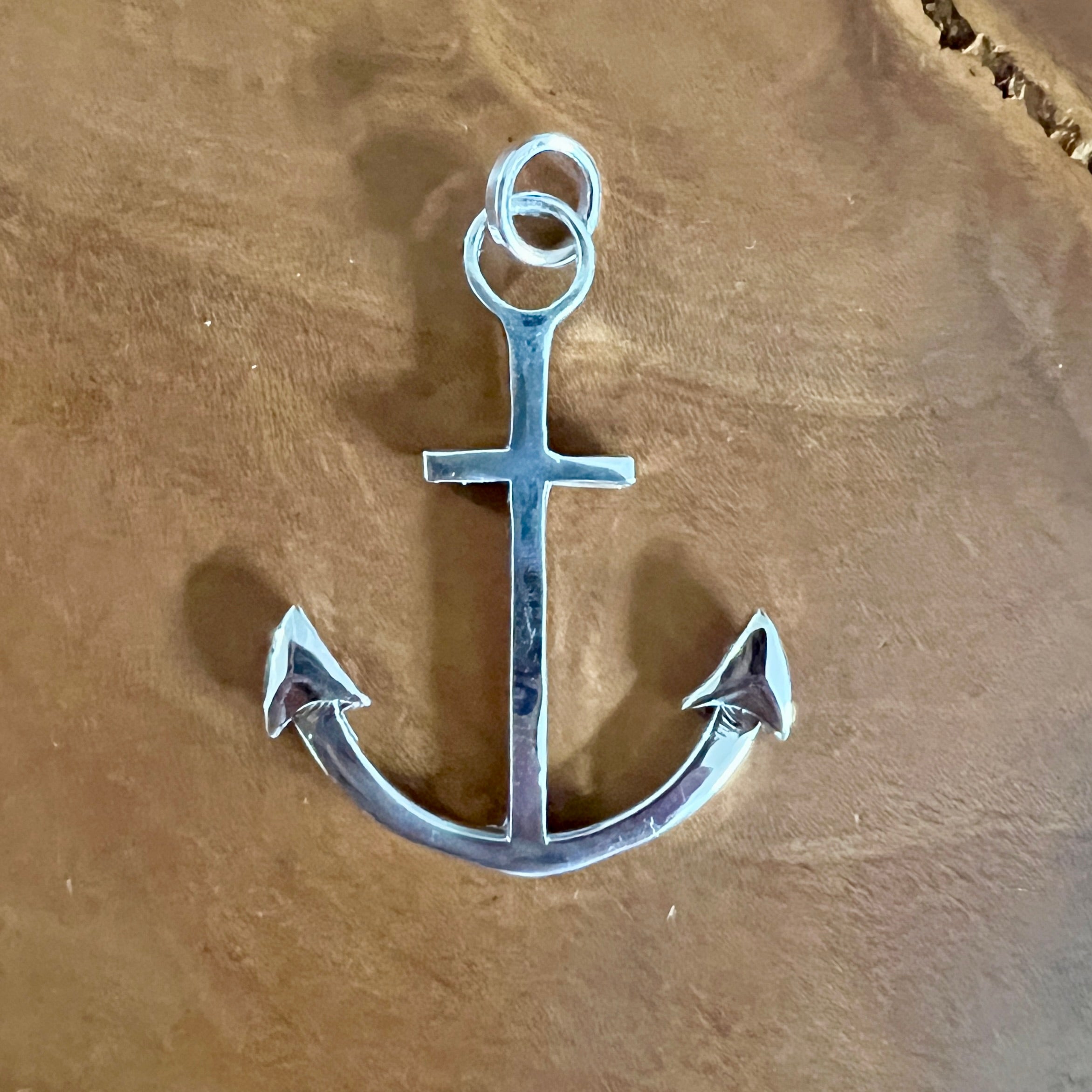 Sterling Silver Large Anchor Charm