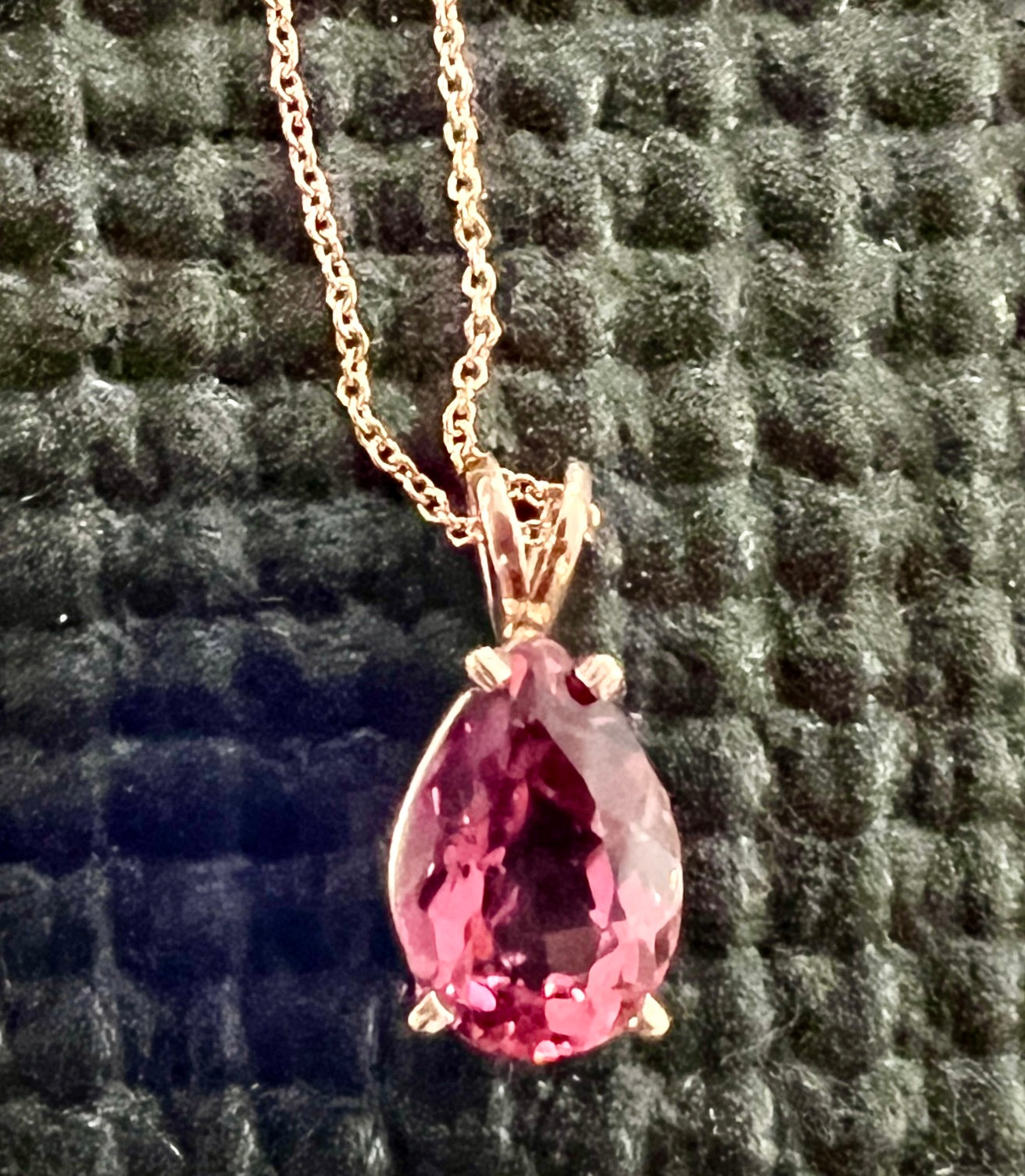 Pink Tourmaline Pendant