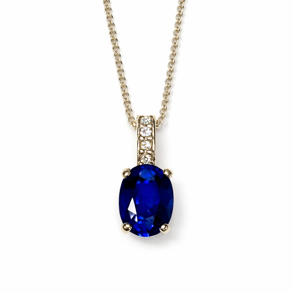 Sapphire and Diamond Pendant
