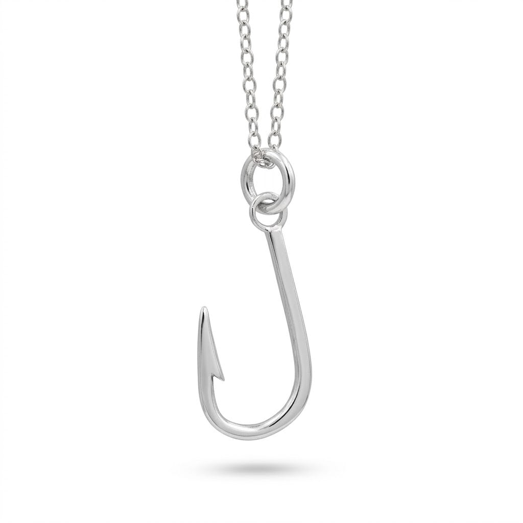 Sterling Silver Fish Hook Pendant