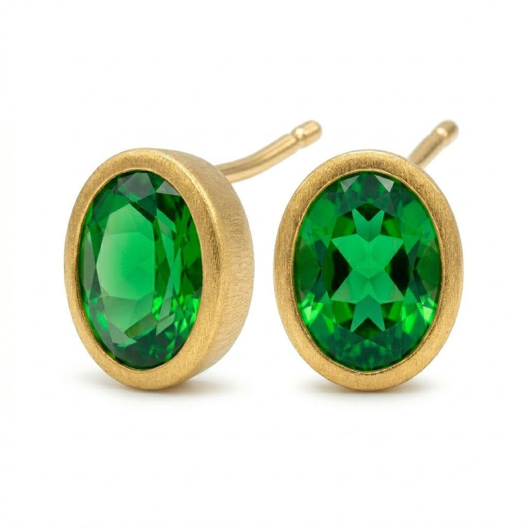 Tsavorite Garnet Earrings
